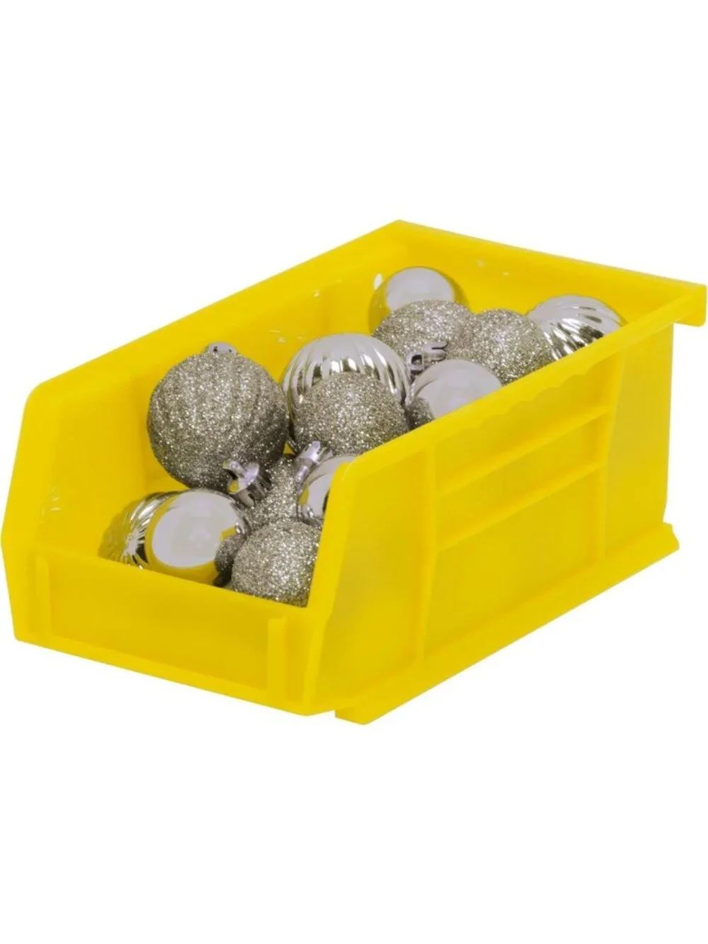 24-Pack Yellow Plastic Storage Bins, 7